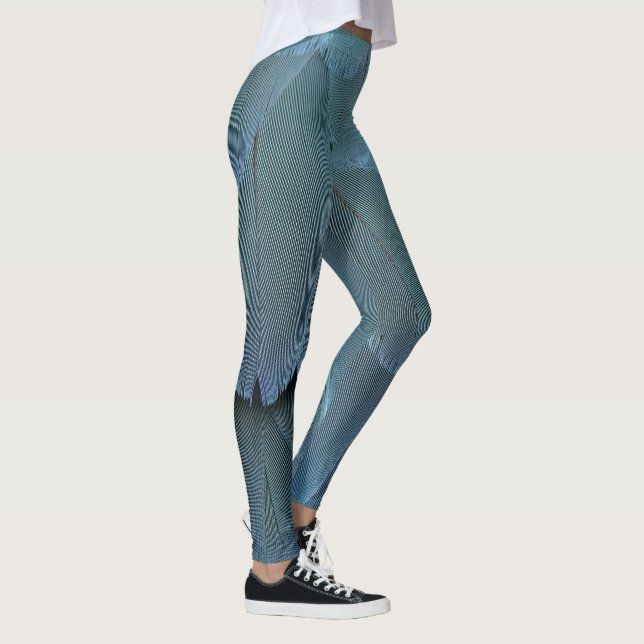 Blue Feather Leggings (Rechts)