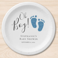 Blue Feet Baby Boy Baby Dusche