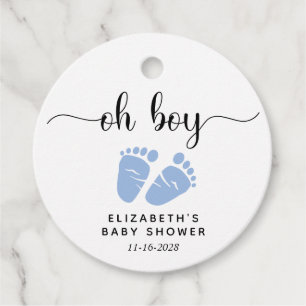 Blue Feet Boy Baby Dusche Geschenkanhänger