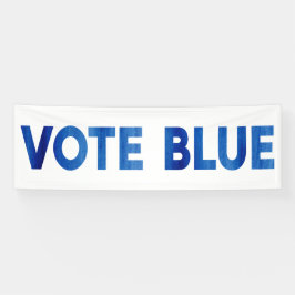 Blue fett gedruckte Aquarelltexte politisch stimme Banner