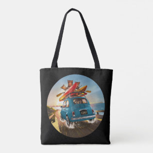 Blue Fiat Car Tasche