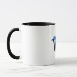 Blue Finch Bird customisable Tasse