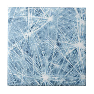 Blue Fireworks Daisy! Fliese