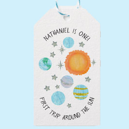 Blue First Trip rund um den 1. Geburtstag des Sun  Geschenkanhänger