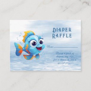 Blue Fish Baby Shooting Card Begleitkarte