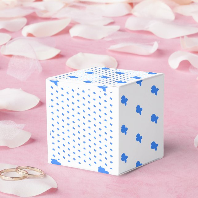 Blue Fish Kids Baby Dusche weiß Geschenkschachtel (Hochzeit)