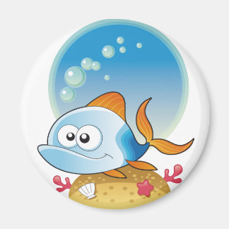 Blue Fish Magnet