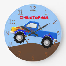 Blue Flames Monster Truck