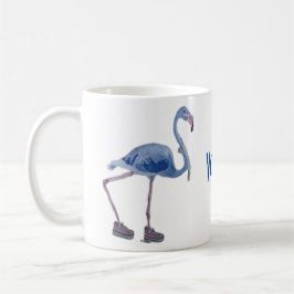 Blue FLAmingo mit Pearls Tasse. Abstimmung Harris  Kaffeetasse