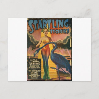 Blue Flamingo Postkarte