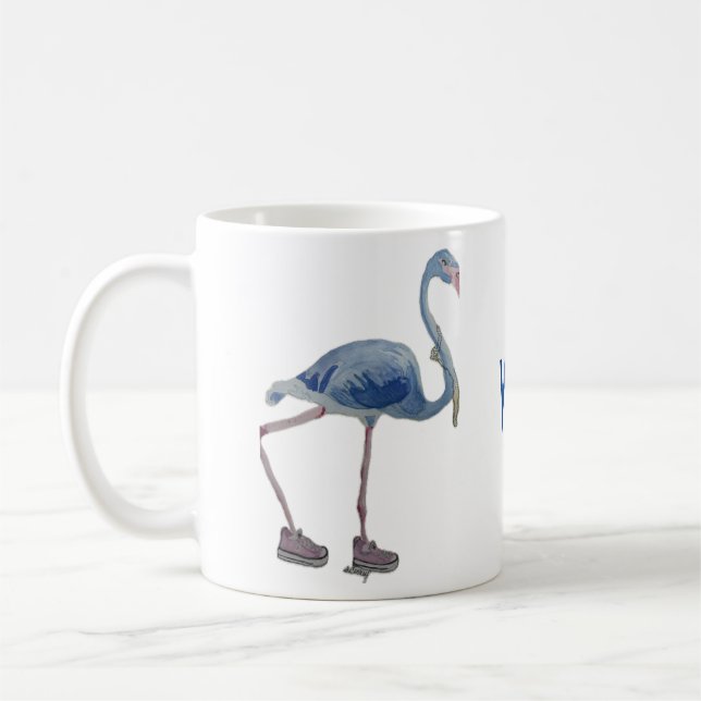 Blue FLAmingo Tasse Abstimmung Harris 2024 (Links)