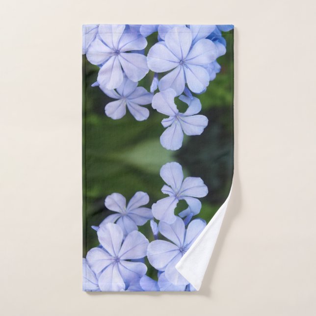 Blue Floral Bokeh Handtuch (Handtuch)