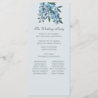 Blue Floral Delphinium Programm