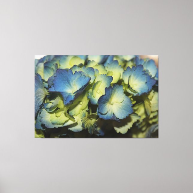 Blue Floral Designer Leinwand (Vorderseite)