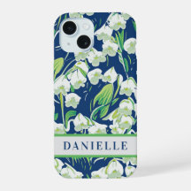 Blue Floral Lily of the Valley May Birth Blume