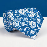 Blue Floral Pattern Custom Necktie Krawatte<br><div class="desc">This custom necktie features a sophisticated floral pattern, making it a stylish and unique accessory. It's perfect for adding a touch of personality to any outfit, whether it's for a special occasion or everyday wear. The high-quality fabric ensures a comfortable and long-lasting wear, and the custom design allows you to...</div>