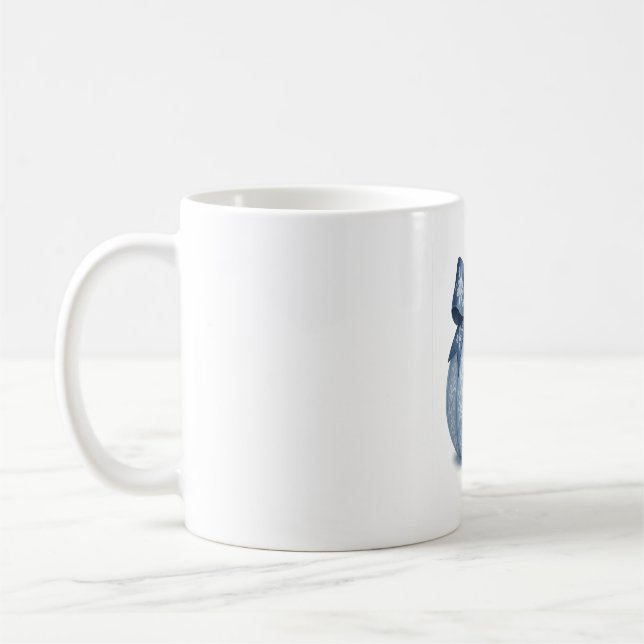 Blue Floral Pumpkin Kaffeetasse (Links)