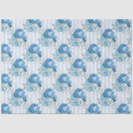 Blue Floral Series Design 11 Seidenpapier