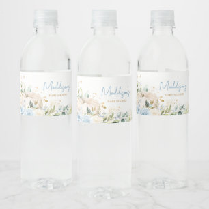 Blue Floral Sweet Little Pumpkin Baby Dusche