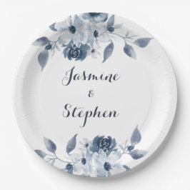 Blue Floral Teller anpassen