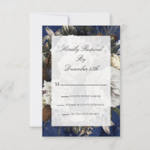 Blue Floral Watercolor Weihnachten UAWG