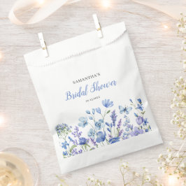 Blue Floral Wildblume Brautparty Geschenktütchen