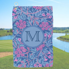 Blue Floral William Morris Custom ErstDamen Golfhandtuch