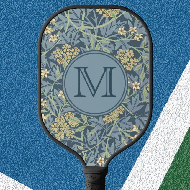 Blue Floral William Morris Custom ErstDamen Pickleball Schläger (Von Creator hochgeladen)