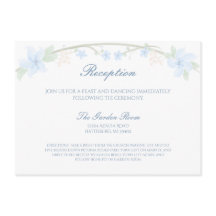 Blue Floral Wreath Empfang