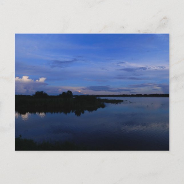 Blue Florida Sunset 201 Postkarte (Vorderseite)