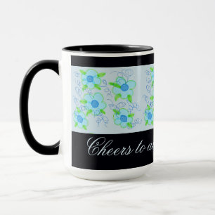 Blue Flower Coffee Tasse
