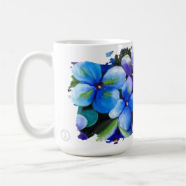 Blue flower Let your dream blossom mug Kaffeetasse