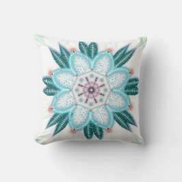 Blue Flower Mandala Kissen