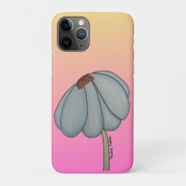 Blue Flower with pink background Case-Mate iPhone Hülle