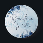 Blue Flowers Baby Dusche Oma zu sein Button<br><div class="desc">Blue Blumen Baby Dusche Oma zu sein Taste. Matching-Elemente verfügbar.</div>