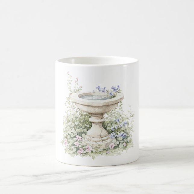 Blue Flowers Fountain Kaffeetasse (Mittel)