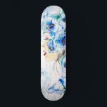 Blue Flowers Girl Skateboard Fantasy Malerei<br><div class="desc">Blue Fantasy Girl MIGNED Malerei</div>