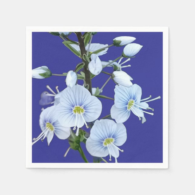 Blue flowers serviette (Vorderseite)