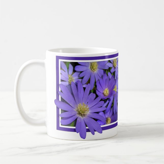 Blue Flowers Tasse Kaffee Cup Blue Daisies Cup (Links)