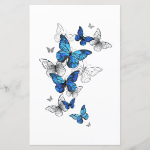 Blue Flying Butterflies Morpho