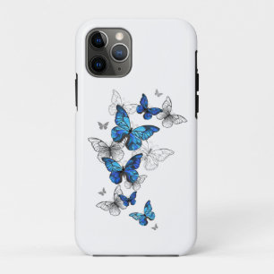 Blue Flying Butterflies Morpho Case-Mate iPhone Hülle
