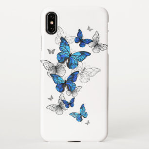 Blue Flying Butterflies Morpho iPhone Hülle