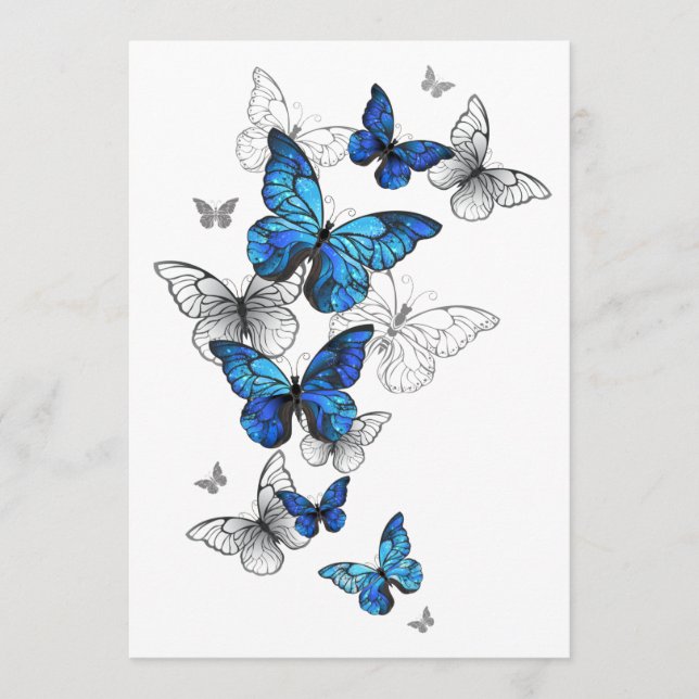 Blue Flying Butterflies Morpho Programm (Vorderseite)