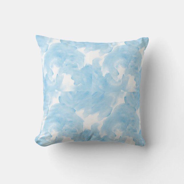 Blue Fog Throw Cushion Kissen (Vorderseite)