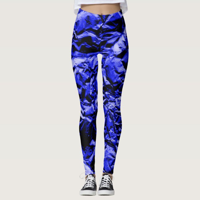 Blue Foil #2 Leggings (Vorderseite)