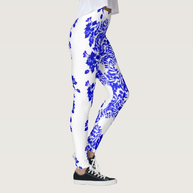 Blue Foliage Leggings (Rechts)