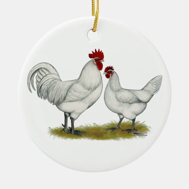 Blue Foot Chickens Keramikornament (Vorne)