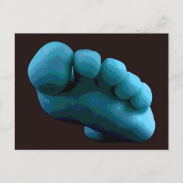 Blue Foot ... Meine 2005 Adobe Fotoshop Art Postkarte