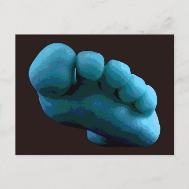 Blue Foot ... My 2005 Computer Art Postkarte (Vorderseite)