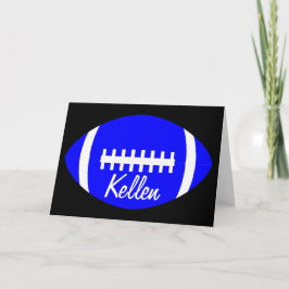 Blue Football Grußkarte Karte